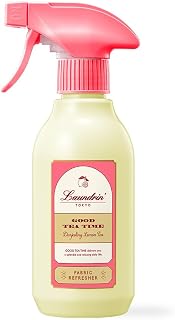 Laundrin Fabric Refresher Spray, Pet Odor Eliminator for Home, Room Essentials Fabric Spray, Odor & Bacteria Removal for Mattress, Curtain, Carpet, Furniture, & Bedding - 300ml, Darjeeling Lemon Tea