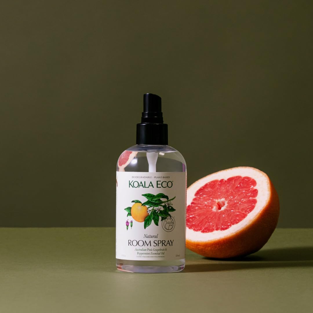 Koala Eco Room Spray, Home Spray - with Australian Pink Grapefruit & Peppermint Essential Oil - 8.4oz