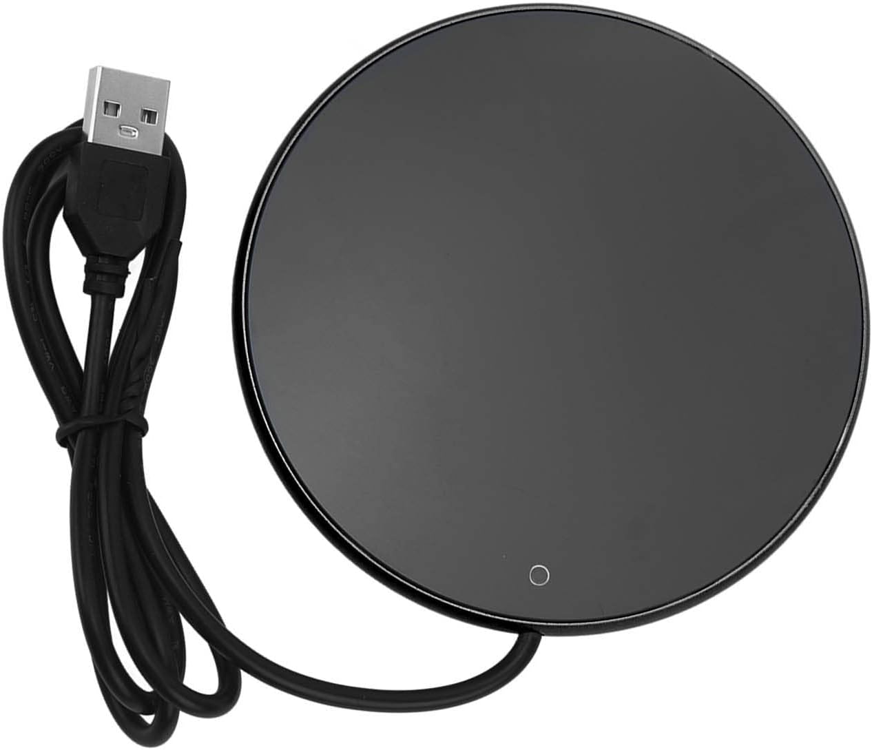 USB Candle Warmer Plate Auto Shut Off Small Portable Coffee Heater for Home Office Black
