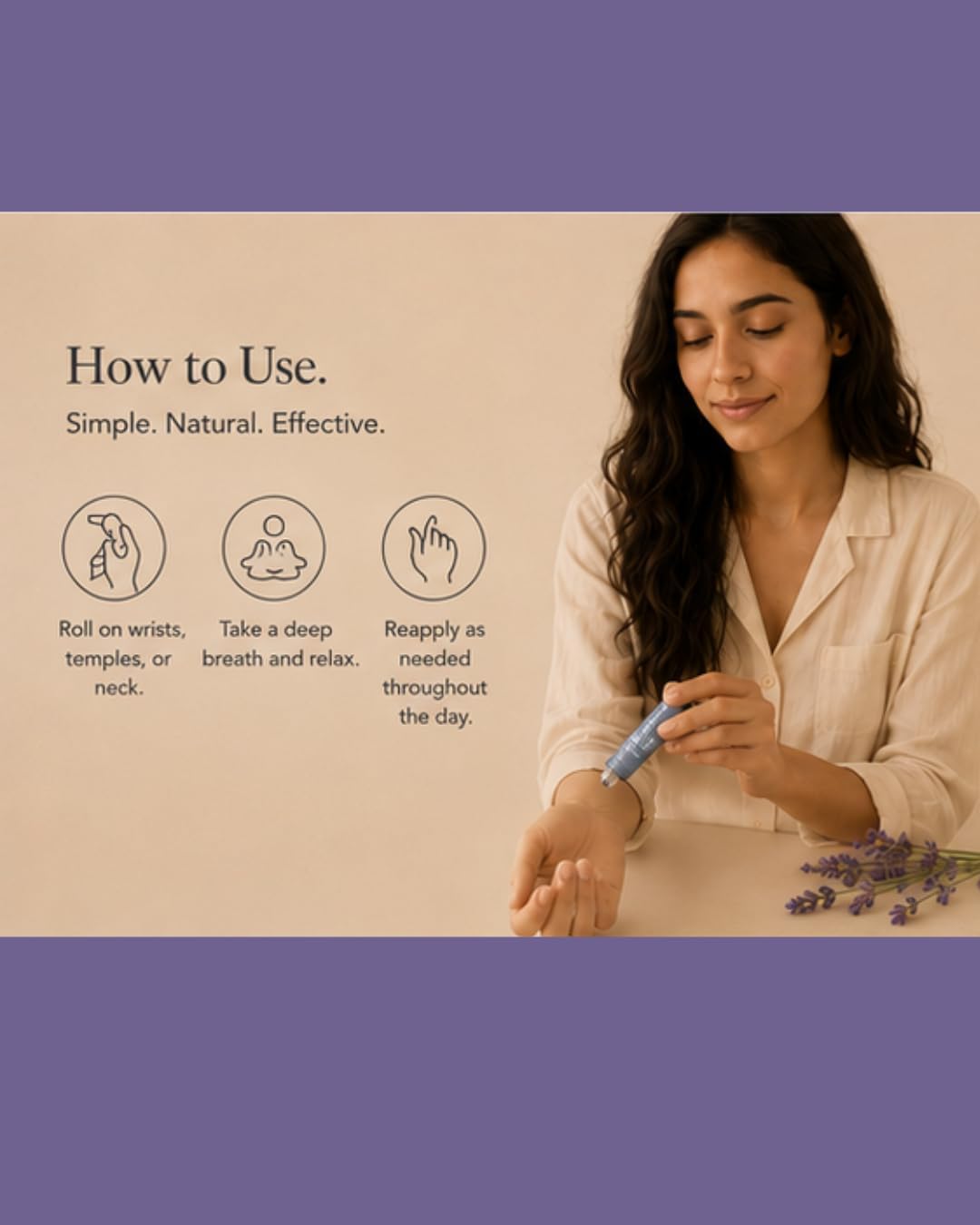 B Divine Aromatherapy Essential Oil Roll-On – 100% Pure Therapeutic Grade | Natural Aromatherapy for Stress Relief, Sleep, Energy, & Focus | Easy On-the-Go Wellness | 10ml (Harmony)