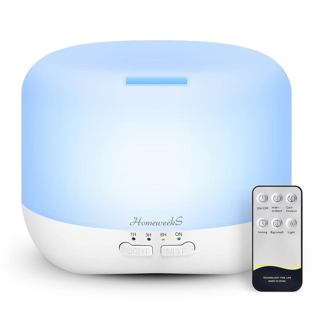 Aromatherapy Essential Oil Diffuser for Room: Air Humidifier Aroma Scent Cool Mist Colorful Lights Cute Small Large Auto Off