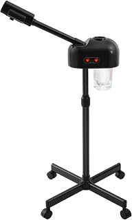 Professional Facial Steamer, 800W Ozone-Infused Steamer with 360° Rotation, 0.2Gal Tank Salon Spa Beauty Skin Care Equipment for Home, Salon, Spa (Black)
