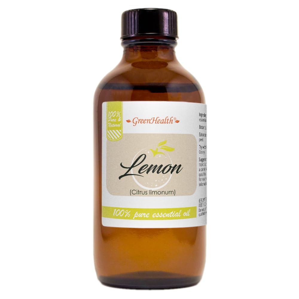 4 oz Lemon Essential Oil (100% Pure & Uncut) - GreenHealth