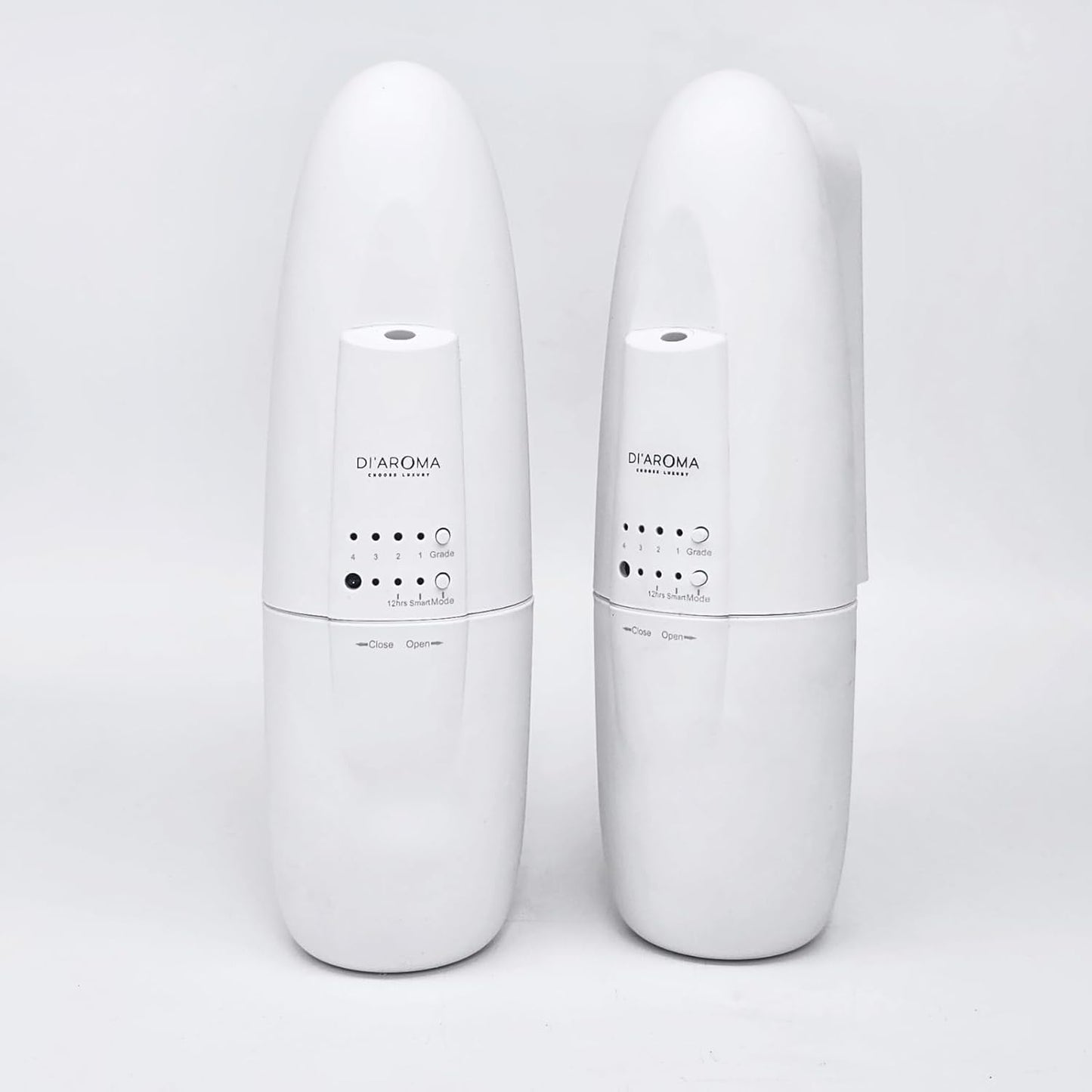 Di’Aroma Plug In Waterless Diffuser – Essential Oil Diffuser with Nanotechnology, Cold Air Nebulizing Scent Diffuser Machine – Air Freshener for Home, Office & Spa, Up to 500 Sq Ft Each (2 Pack White)