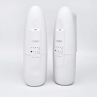 Di’Aroma Plug In Waterless Diffuser – Essential Oil Diffuser with Nanotechnology, Cold Air Nebulizing Scent Diffuser Machine – Air Freshener for Home, Office & Spa, Up to 500 Sq Ft Each (2 Pack White)