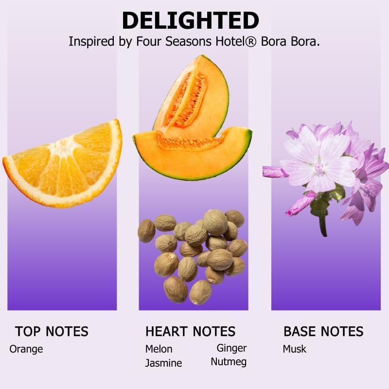 Aromely Delighted Diffuser Oil | Welcoming Hotel Scent with Orange, Melon & Ginger | Hotel Collection Oil for Waterless & Cold Air Diffusers (20ml)