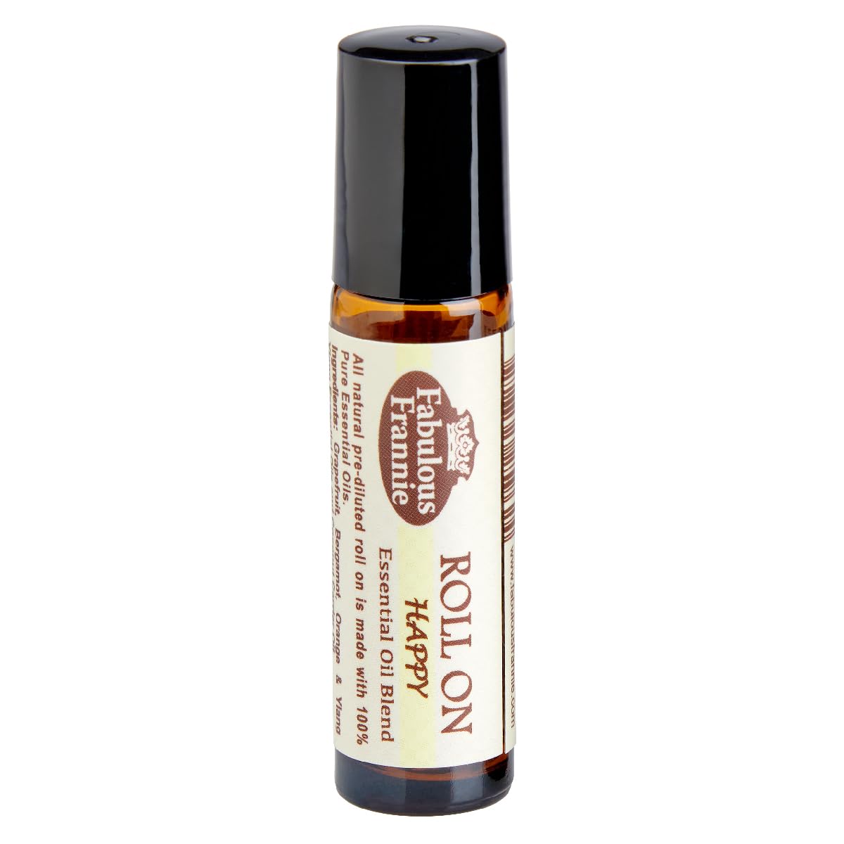 Fabulous Frannie Happy Essential Oil Blend Roll-On Pre-diluted Made with 100% Pure Essential Oil Blend of Bergamot