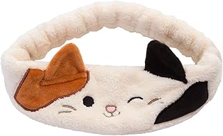 TONYMOLY x Squishmallows Cam the Cat Plush Headband – Soft & Cozy Hair Accessory for Skincare, Makeup, Face Washing & Relaxation – Cute, Gentle, and Functional Headband