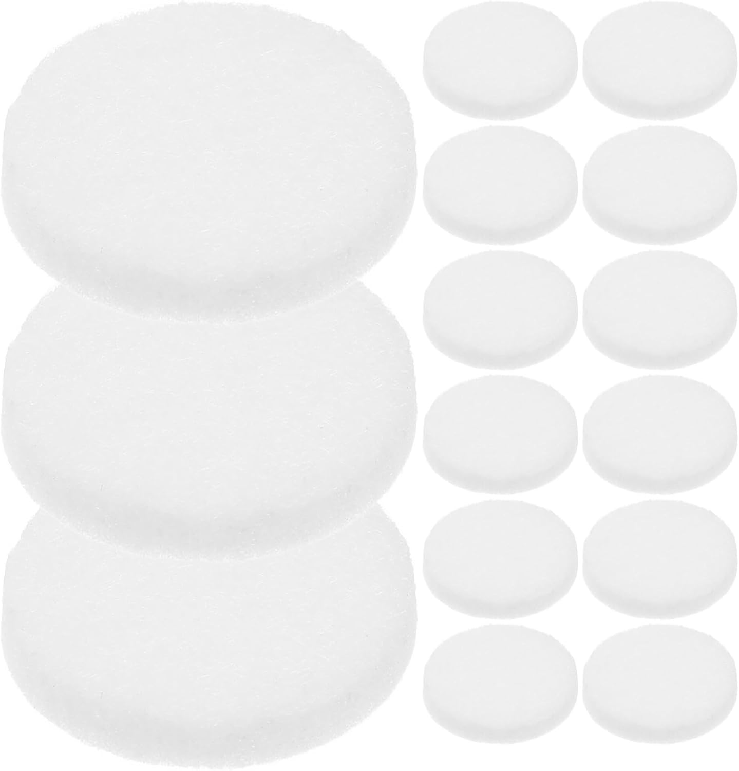 SOLUSTRE 50Pcs Aroma Pendant Pads Replacements Cotton Diffuser Refill Pads for Essential Oil Necklace Car Aromatherapy Accessories 0.86X0.86 Inch
