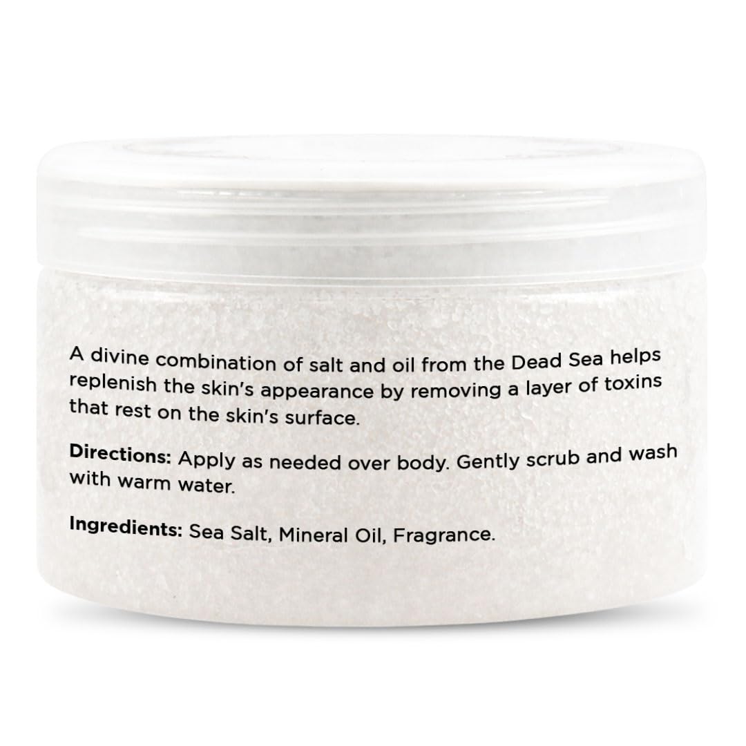 Vivo Per Lei Body Scrub - Exfoliating Body Scrub with Dead Sea Minerals - Dead Sea Salt Scrub for Hands & Legs - Body Exfoliant for a Supple Beach Body - 350 g/ 12.34 oz