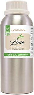 Lime Essential Oil – 8 fl oz (237 ml) Aluminum Bottle w/Plug Cap – 100% Pure Essential Oil – GreenHealth