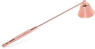 Candle Snuffer, Candlesnuffers Wick Snuffer Candle Accessory with Long Handle for Putting Out Extinguish Candle Wicks Flame Safely (Rose Gold)