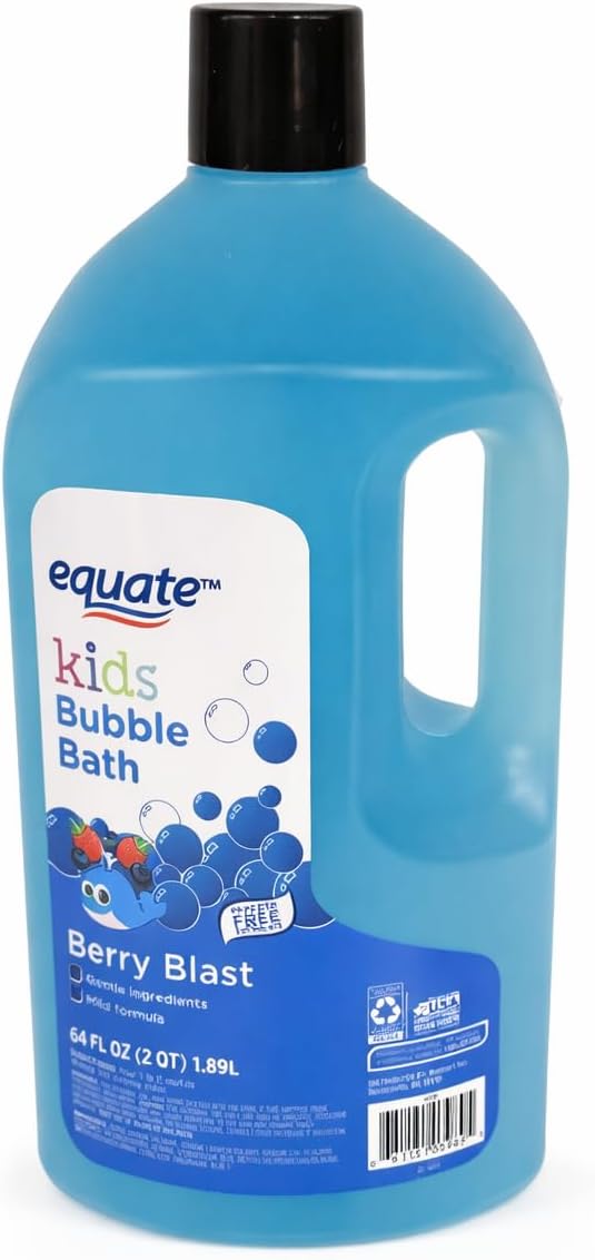 equate Kids Bubble Bath Berry Blast 64 fl oz (2qt) 1.89L