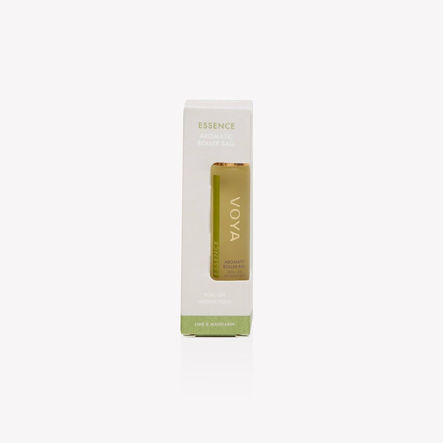 VOYA Essence Essential Oil Roll On, 100% Natural Aromatherapy Oils, Lime and Mandarin Scent, 10ml/0.338 fl.oz
