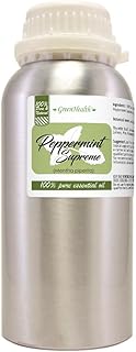 Peppermint Essential Oil (Mentha piperita) – 16 fl oz – 100% Pure & Uncut – Aluminum Bottle – GreenHealth