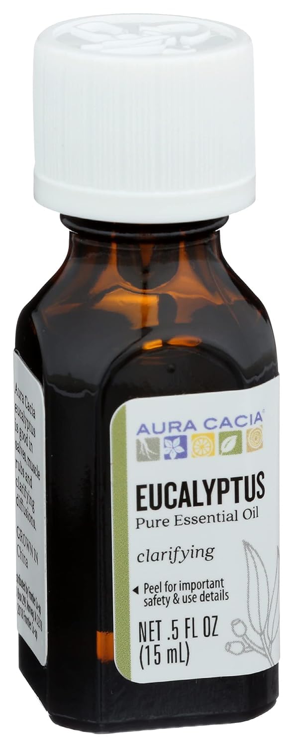 Aura Cacia Personal Care Eucalyptus Globulus Essential Oil 0.5 Oz. Bottle