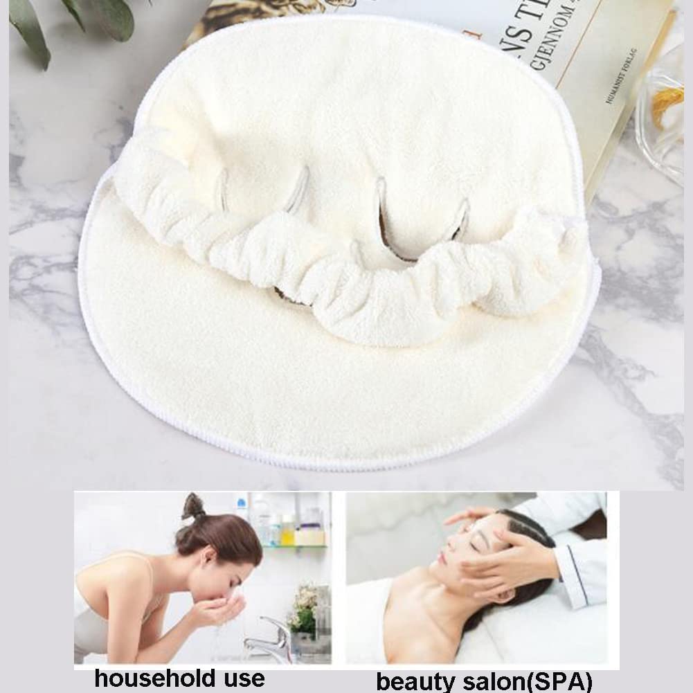 2 Pcs Hot Compress Face Towel Masks, Reusable Facial Steamer Towel for Hot Cold Skin care,Moisturizing Face Steamer, Beauty Facial Towel for Home and Beauty Salon
