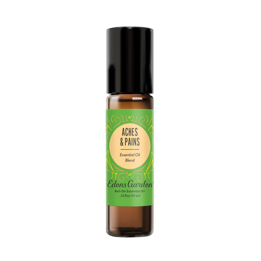 Edens Garden Aches & Pains 100% Pure Essential Oil Blend Roll-On (.33 oz)