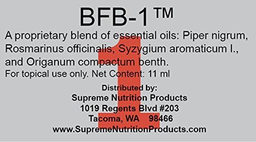 Supreme Nutrition BFB-1 Essential Oil Blend, 11 ml