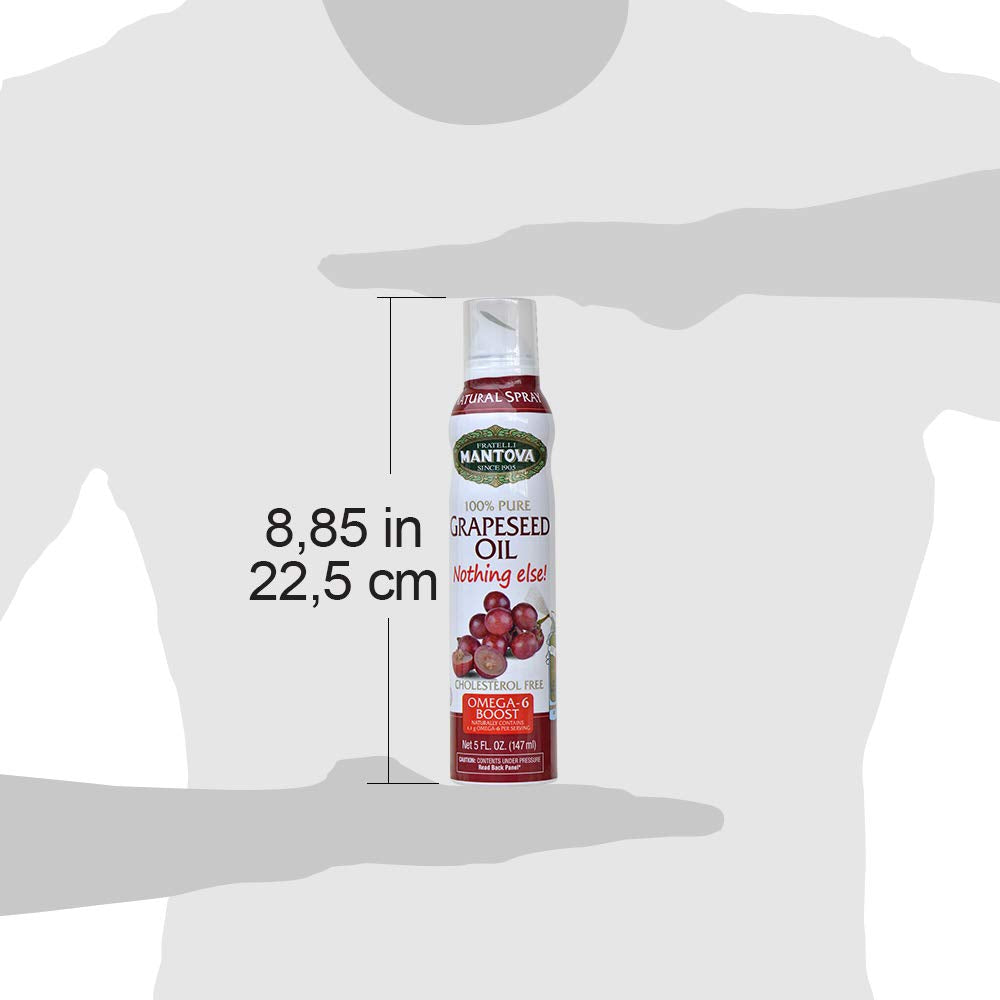 Mantova Grapeseed Oil Spray, 5 Fl Oz