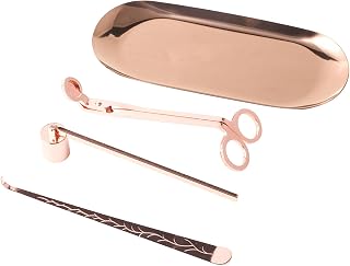 BOOWAN NICOLE 4 Pcs Candle Trimmer Set, Candles Wick Cutter, Snuffer, Candle Wick Dipper Accessory, Suitable for Dating, House or Church Decor