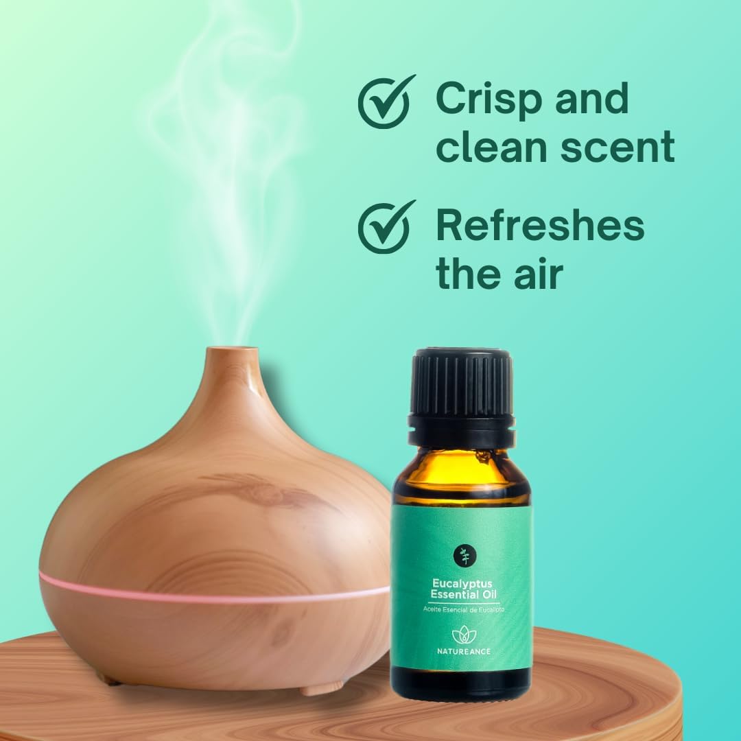 Eucalyptus Essential Oil (15 mL) - 100% Pure and Natural, Therapeutic Grade Essential Oil.