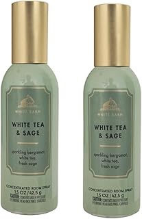 Bath and Body Works 2 pack White Tea & Sage (1.5 oz / 42.5 g) Concentrated Room Spray