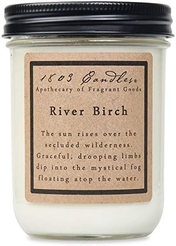 1803 Candles - 14 oz. Jar Soy Candles - (River Birch)