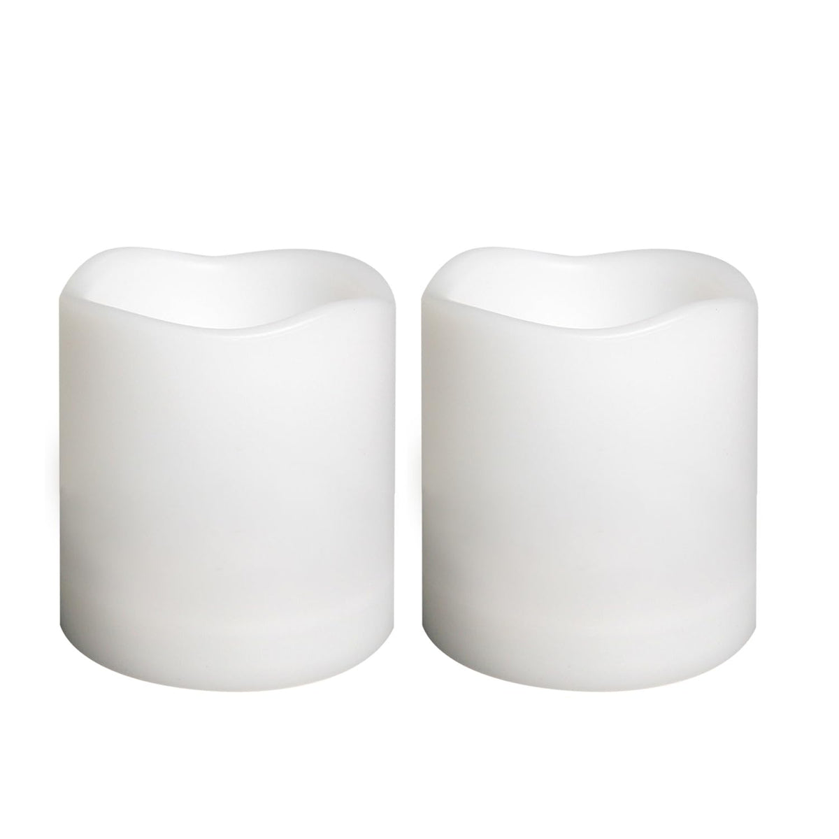 Waterproof Outdoor Battery Operated Flameless Candles with Auto Timer Flickering Plastic Resin Electric LED Pillar Lights for
