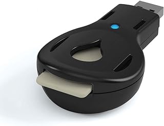 Aromakey USB Aromatherapy Diffuser with 5 Unscented Refill Pads for Bedroom - Bathroom - Kitchen - Home - Office - Car - Travel (Black)