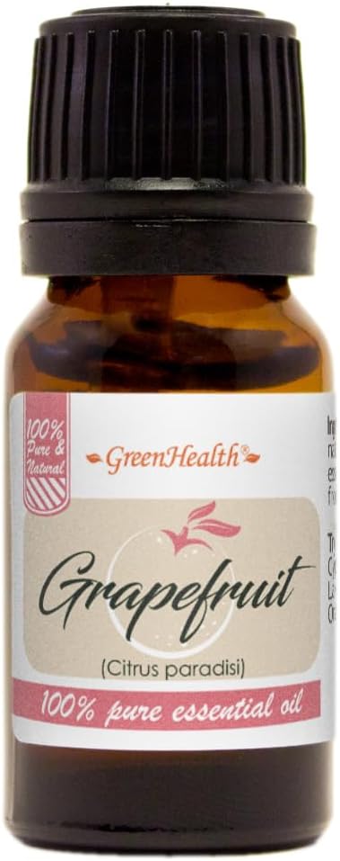 GreenHealth Grapefruit (Pink) – 1/3 fl oz (10 ml) Glass Bottle – 100% Pure