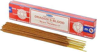 Satya Sai Baba Nag Champa Dragon's Blood Incense Sticks Agarbatti Packs of 1, 15 Grams | Export Quality