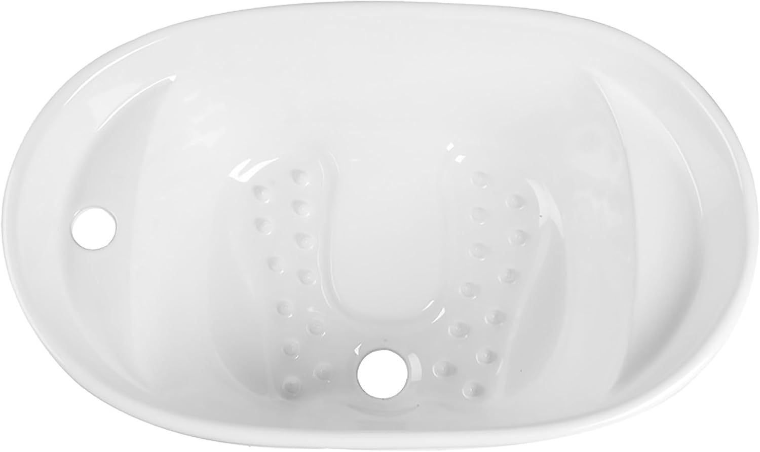 Acrylic Foot Bath, Foot Spa Bath Massager with Heat, Bubbles, Red Light, Pedicure Foot Spa Tub for Stress Relief, Foot Soaker with Acupressure Massage Points&Temperature Control