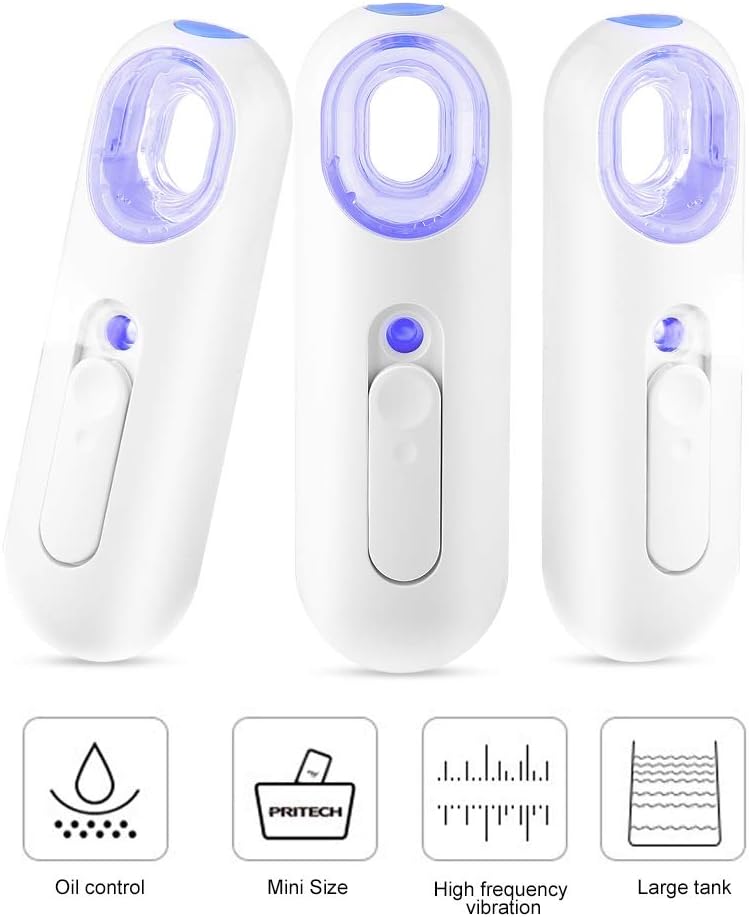 Mist Sprayer 25ML Nano Spray Water Meter - High Frequency Vibration Quiet Design Water/Oil Balance Control Eyelash Extensions Mist Atomization Facial Humectant Steamer Cool Mist Face Beauty Care