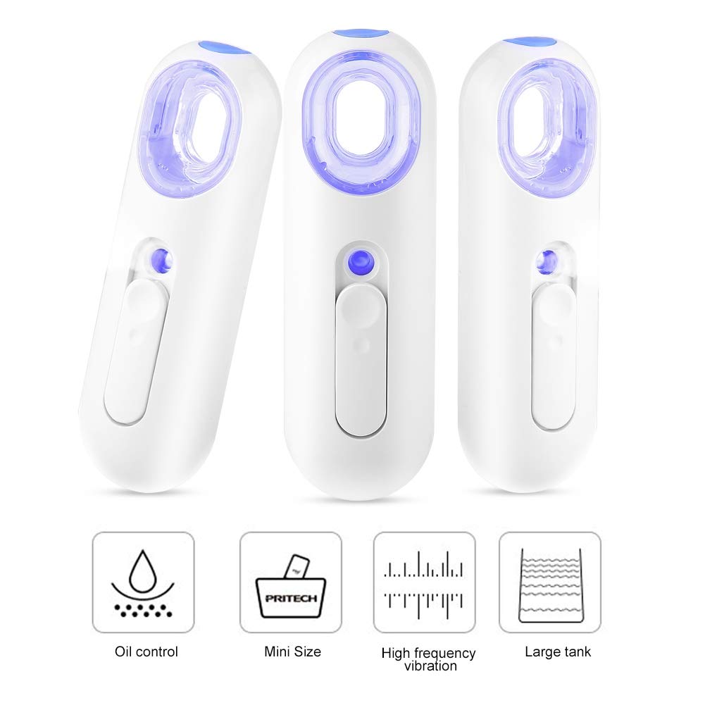 Nano Facial Mister, 25Ml Mist Sprayer, Portable Nano Atomization Machine Handy Mist Spray Facial Steamer Nebulizer Face Moisturizing for Hydrating Face Dry