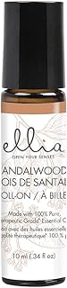 Ellia Sandalwood Essential Oil Roll-On | 10ml, 100% Pure, Therapeutic Grade