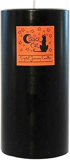 Crystal Journey Herbal Black Cat Pillar Candle 3" x 6"