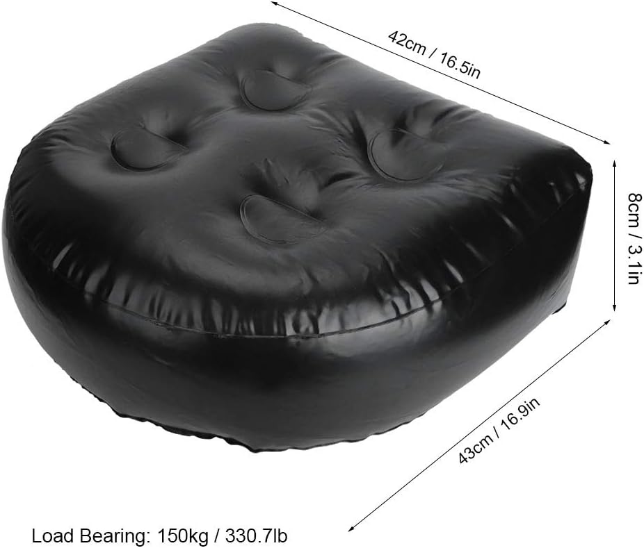 Spa Cushion, Back Pad Spa Cushion, Waterproof Inflatable Bathtub Pillow, Bath Seat Cushion for All Spas and Hot Tubs