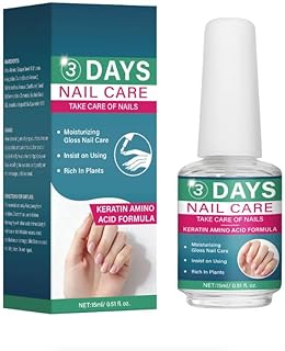 Nail & Cuticle Treatment Oil – Keratin Amino Acid with Grape Seed, Jojoba & Lavender – Strengthens Weak Brittle Nails, Softens Dry Cuticles – Plant Based Nourishing Formula – 15ml