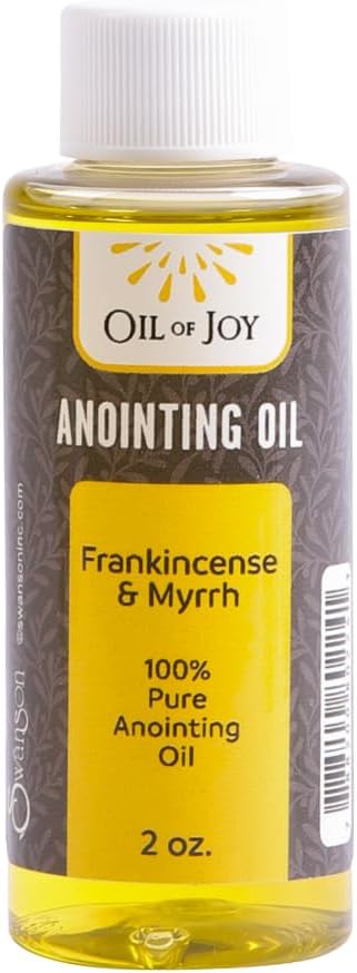 Swanson Christian Products Frankincense and Myrrh Anointing Oil 2 Oz 100% Pure Anointing Oil for Prayers by Oil of Joy
