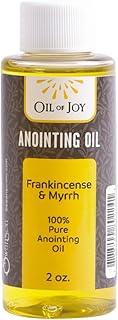 Swanson Christian Products Frankincense and Myrrh Anointing Oil 2 Oz 100% Pure Anointing Oil for Prayers by Oil of Joy