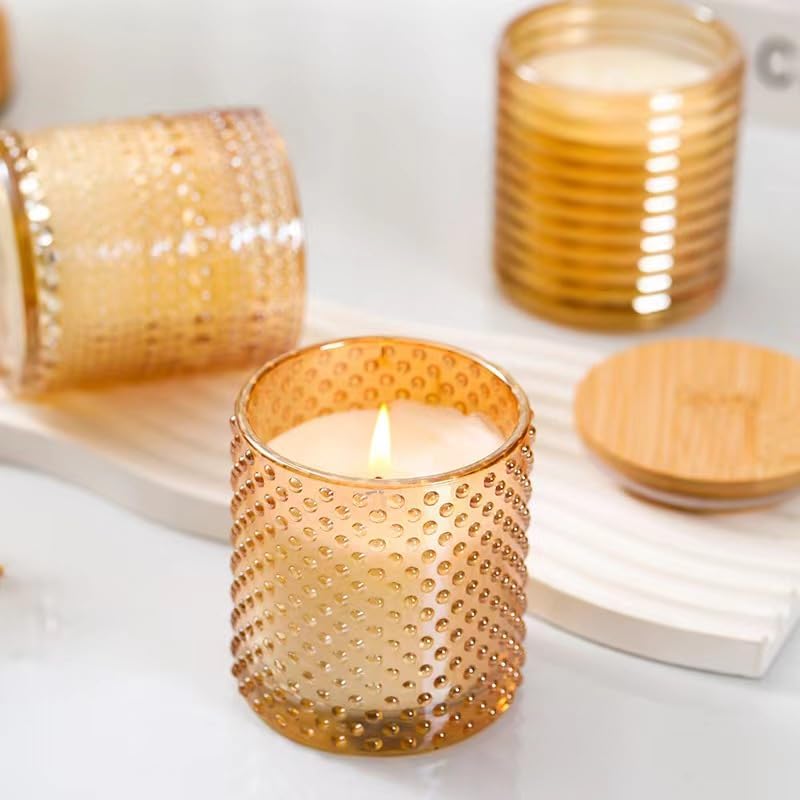 Jasmine Candle, Candles for Home Scented, Luxury Jar Candles for Women, Natural Soy Wax Candle, 6 oz 40 Hours