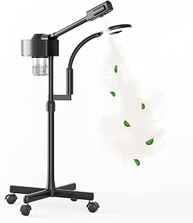 Facial Steamer with Magnifying Lamp, 2 in 1 Ozone Steamer for Face Professional, Professional Facial Steamer for Esthetician, Salon & Spa Face Beauty Equipment.
