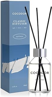 COCODOR Classic Reed Diffuser/April Breeze/3.4oz(100ml)/1 Pack Fragrance Scent Essential Oil Stick Diffuser Set for Bedroom Bathroom Home Décor