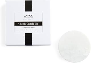 LAFCO New York Classic Candle Lid - White Polished Marble