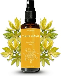 Ylang Ylang Room, Linen & Pillow Spray by Aromafume | 100ml/3.38 fl oz | with Ylang Ylang Essential Oil | Aromatherapy Spray | Mist for Bedding, Fabrics