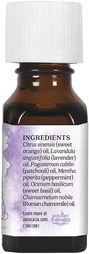 Aura Cacia Essential Solutions Chill Pill Stress Down Essential Oil, 0.5 Ounce - 3 per case.