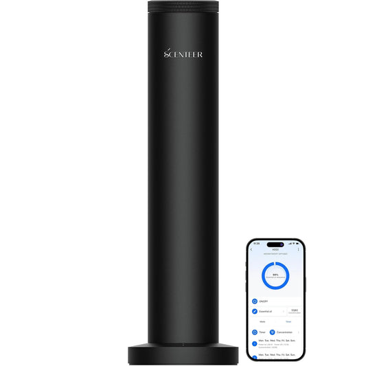 Wireless Hotel Scent Diffuser-Cordless Rechargeable Diffuser for Whole House- Scent Air Machine for Home -App Bluetooth