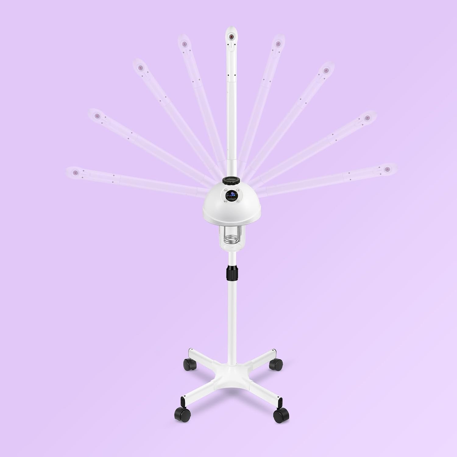Professional Facial Steamer, Vaporizador Facial with Steam Adjustable & Timer, Movable Arm, Preheating Esthetician Steamer, Home Beauty Salon SPA