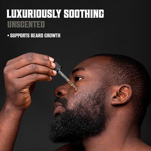 Viking Revolution Unscented Beard Oil for Men - Natural Mens Beard Oil with Argan Oil and Jojoba Oil - Beard Softener, Strengthens and Moisturizes - Beard Conditioner for Men (Unscented, 1 Pack)
